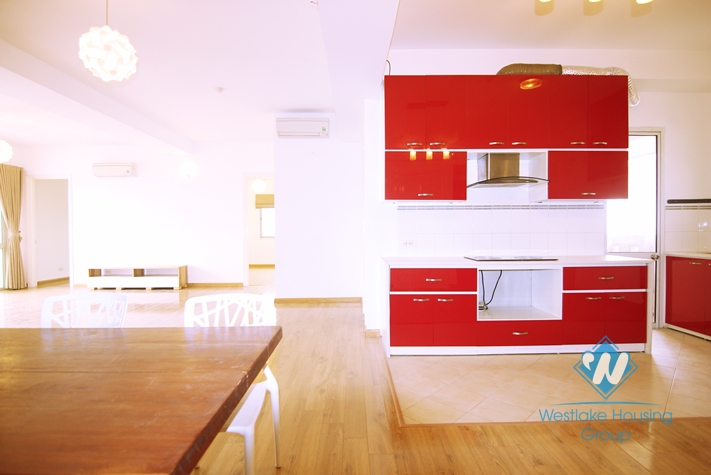 Unfurnished 4 bedrooms apartment for rent in E building, Ciputra, Hanoi 